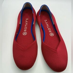 Rothy's “The Flat” shoes in a red colorway Size 8